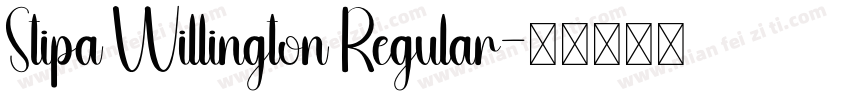 Stipa Willington Regular字体转换